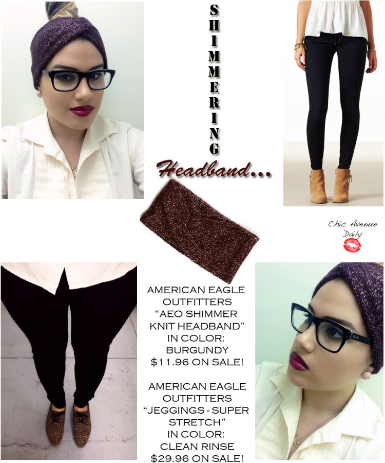 shimmering headband